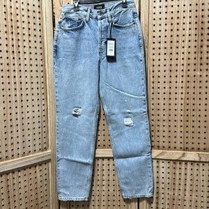 Rails Denim the melrose clasic slim stone blue distressed NWT